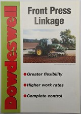 Original Dowdeswell Front Press Linkage Single Sheet Brochure, c 1990's