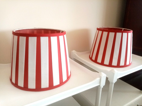 Two red and white striped - two,