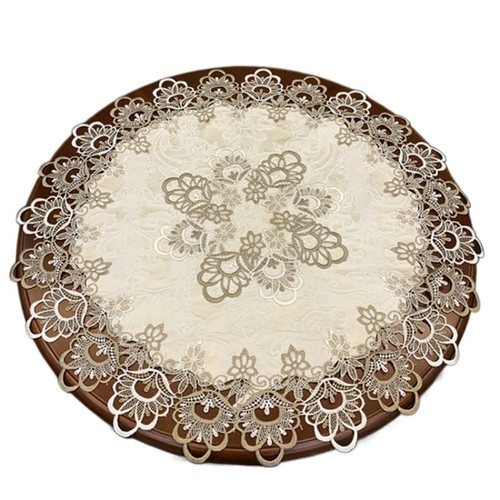 Elegant beige lace - beige,