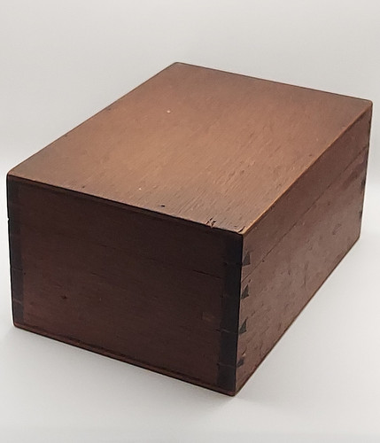 Vintage wooden storage box - vintage,