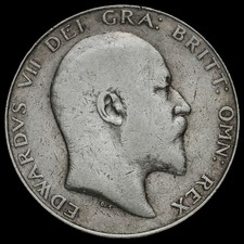 1908 Edward VII Silver Half