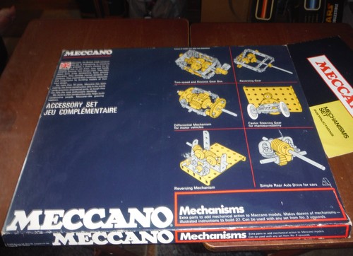 Meccano mechanisms set 1970s - mechanisms,