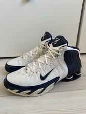 NIKE SHOX ZOOM FLIGHT LEATHER TRAINERS BOOTS RARE 2005 SIZE UK 10 GENUINE NEW!