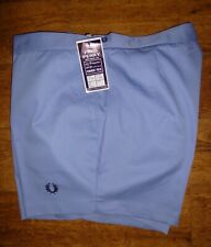 FRED PERRY Blue Shorts New Vintage Dead Stock Tennis Sportswear Men's Waist 48