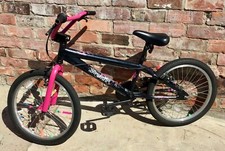 Apollo BMX Black & Pink AWESOME Bike - USEFUL AS SPARES OR REPAIRS
