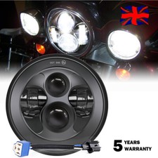 90W LED Headlight Black 7" E
