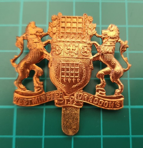 Westminster dragoons cap - cap, badge