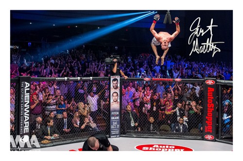 Justin gaethje signed photo - signed, a4