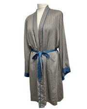 Silky kimono dressing gown