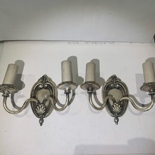2x Vintage Double Candle Wall