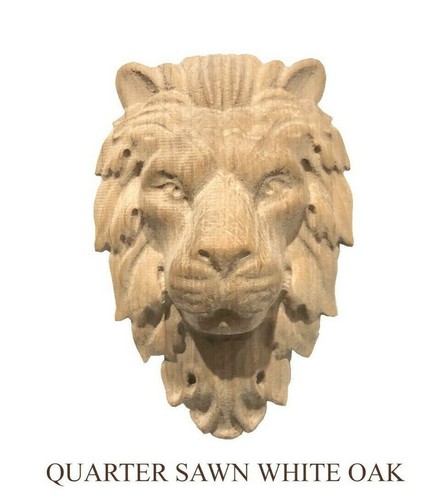 Lion head hand carving corbel - ,
