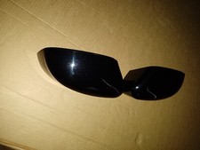 A PAIR OF GENUINE FORD FOCUS PANTHER BLACK MIRROR COVERS / CAPS - RS500 ? - USED