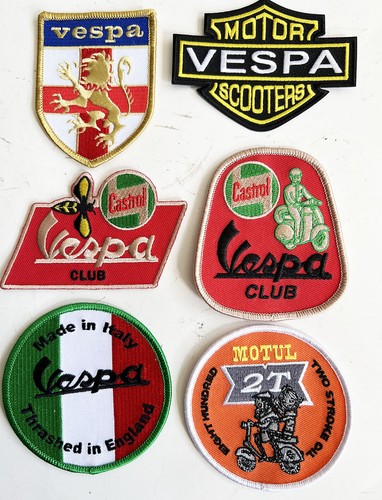 Vespa club shield - vespa, patches