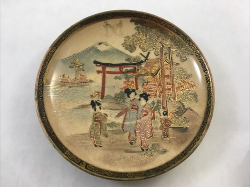 Japanese porcelain plate girls - japanese,