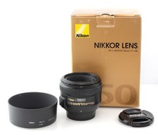 Boxed Nikon Nikkor AF AF-S 50mm f/1.4 G Prime Lens & Hood - NAF mount