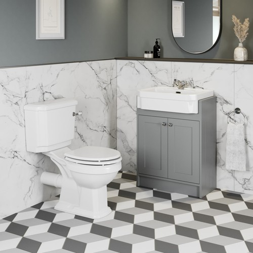 Traditional bathroom cloakroom - traditional,