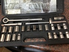 Taskmaster 24 piece SOCKET SET.     1 0,11,12,13,16,17,20,22 mm 3/8,….15/16inch