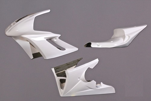 Complete white racing fairing - complete,