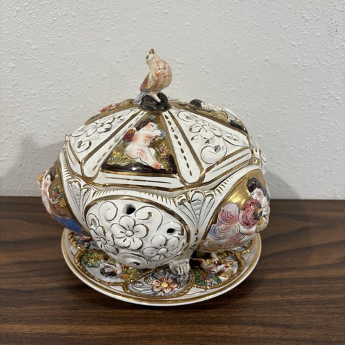 Capodimonte porcelain cherubs - porcelain,