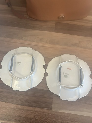 Two antique french plates