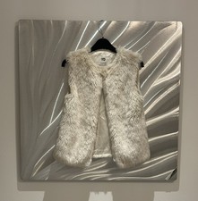 Girls Gilet Cream Faux Fur 8 9