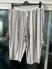 TU wide leg linen mix cropped