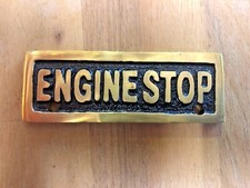 Brass Fuel Engine Stop Plate