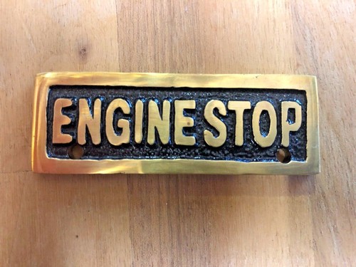 Brass fuel engine - fuel, stop