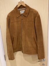 Suede bomber jacket, by Orvis, zipped, men's, large.