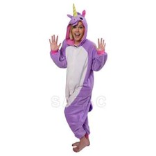Sazac Unicorn Fleece Pjamas all in one Costume Party Pajamas 3 colours Adult NEW
