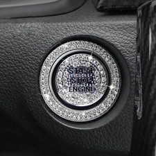 Car Start Switch Button Sticker Vehicle Interior Bling Diamond Sticker Accessory
