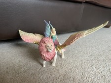 Schleich BAYALA Fairy in Flight on Winged Lion fairies fantasy animal Used Good
