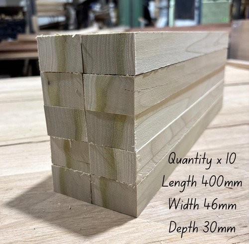 Planed tulipwood offcuts - tulipwood,