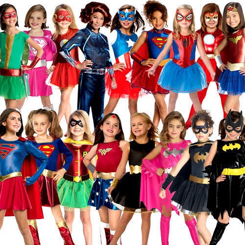 Girls superhero fancy dress - superhero,