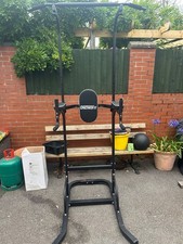 OneTwoFit Home Gym Power Tower Multi-Station Push Up Pull Up Bar Workout SPORT