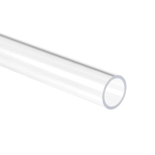 Clear rigid acrylic pipe - clear, 14mm