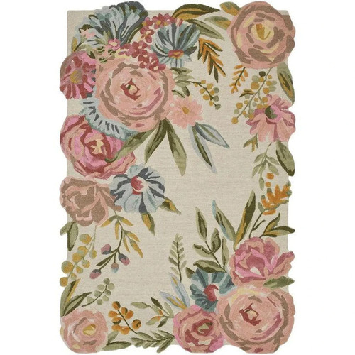 Floral aubusson hand - aubusson, hand-tufted
