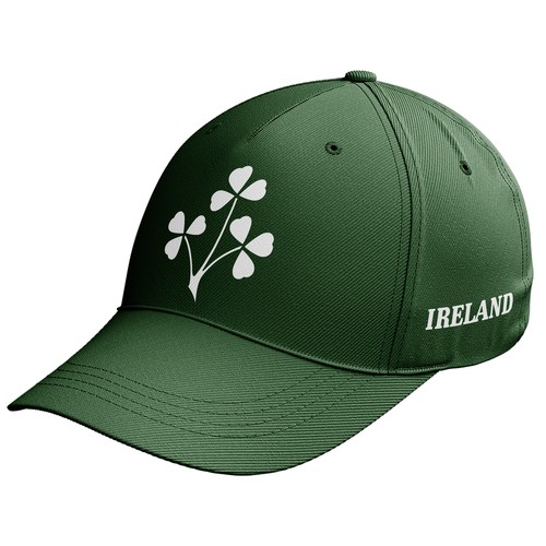Ireland shamrock badge cap - shamrock,