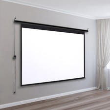 60-120" 4:3 Projector Screen Pull Down/Electric Motorised Home Cinema Projection