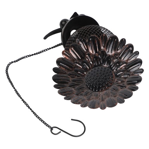 Vintage metal owl bird - metal, feeder
