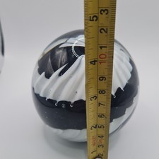 Large Black & White Swirl Art