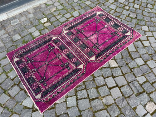 Turkish rug vintage - vintage,