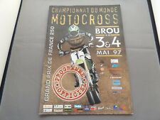 1997 MOTOCROSS PROGRAMME 4/5/97 - FRENCH 250cc GRAND PRIX - BROU