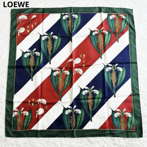 Loewe silk scarf botanical - silk,