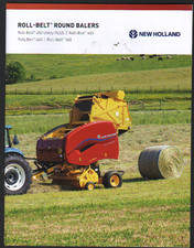 New Holland Roll-Belt Round Balers Brochure Leaflet