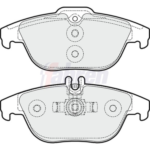 Brake pads set for mercedes - pads,