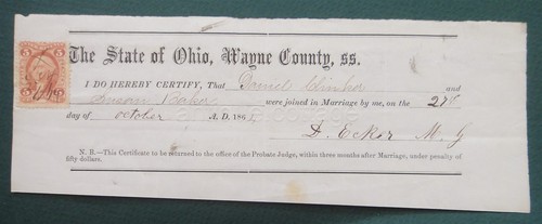 1864 antique marriage - antique,