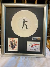 DURAN DURAN “A View to a Kill” White Vinyl UK 7″ Limited Edition Framed Display