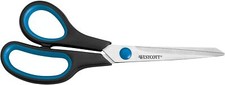 Westcott 8" Left Handed Soft Grip Scissor Easy Grip  Black/Blue School Home