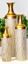 3pcs Gold Large Floor Vases 32/28/24-Inch Set of 3 for Home Décor